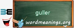 WordMeaning blackboard for guller